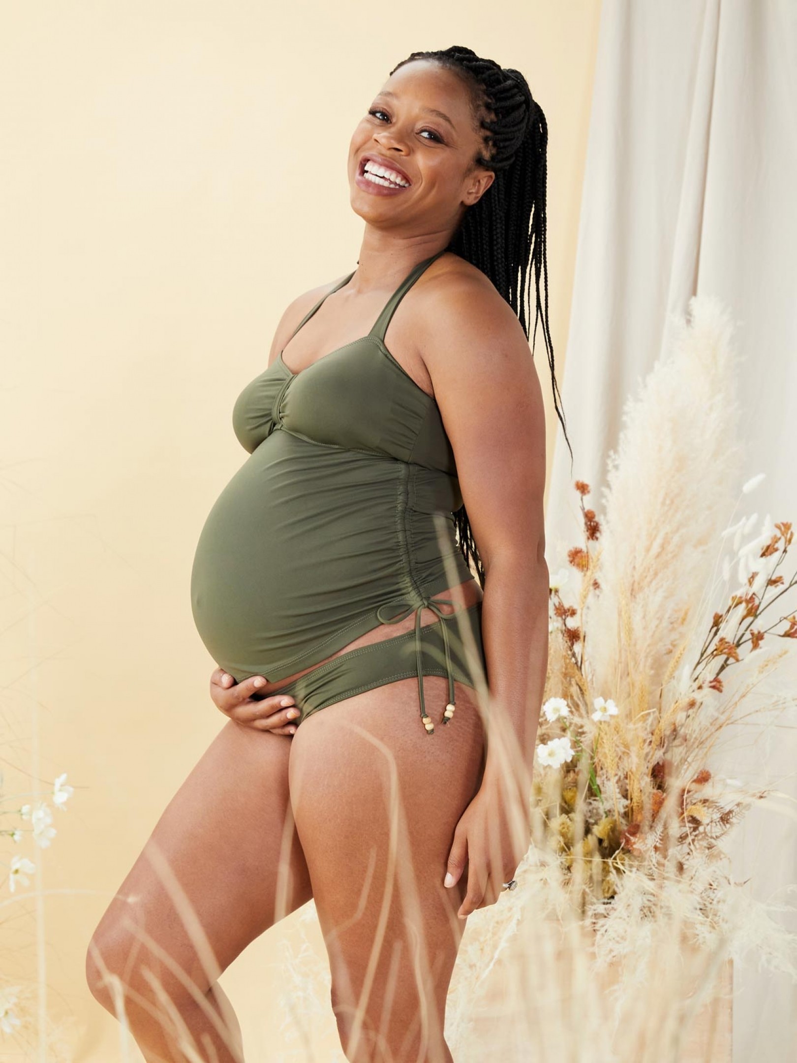 Coconut Maternity Tankini (B-E Cups)