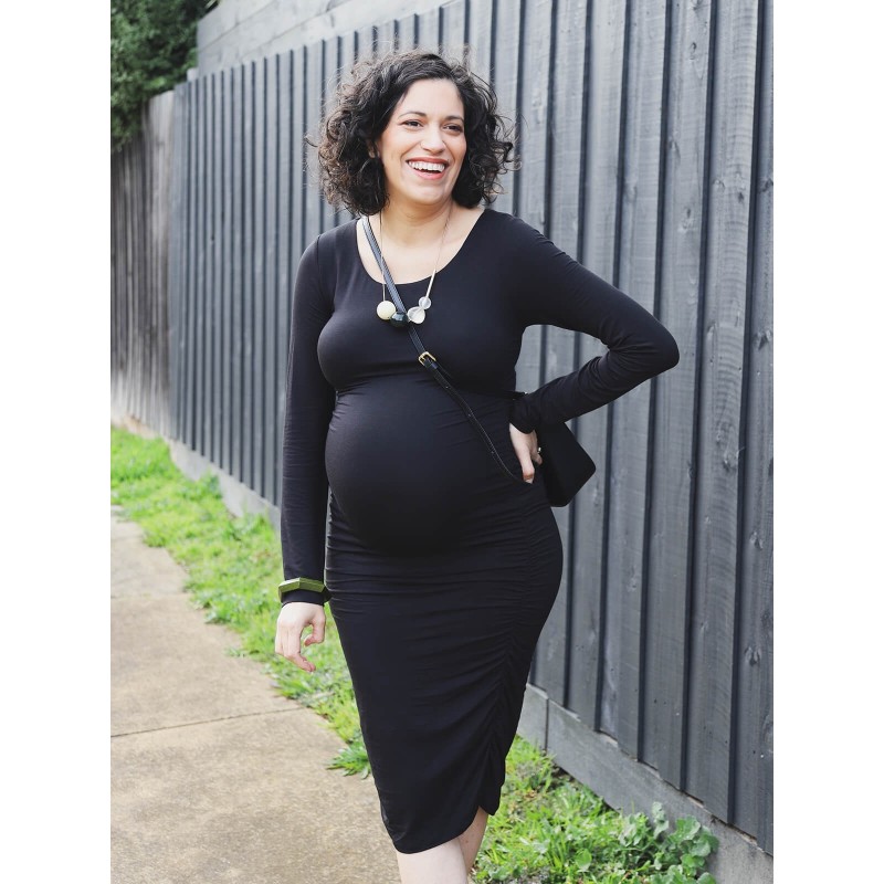 Body Hugging Long Sleeve Maternity Dress | Cake Maternity