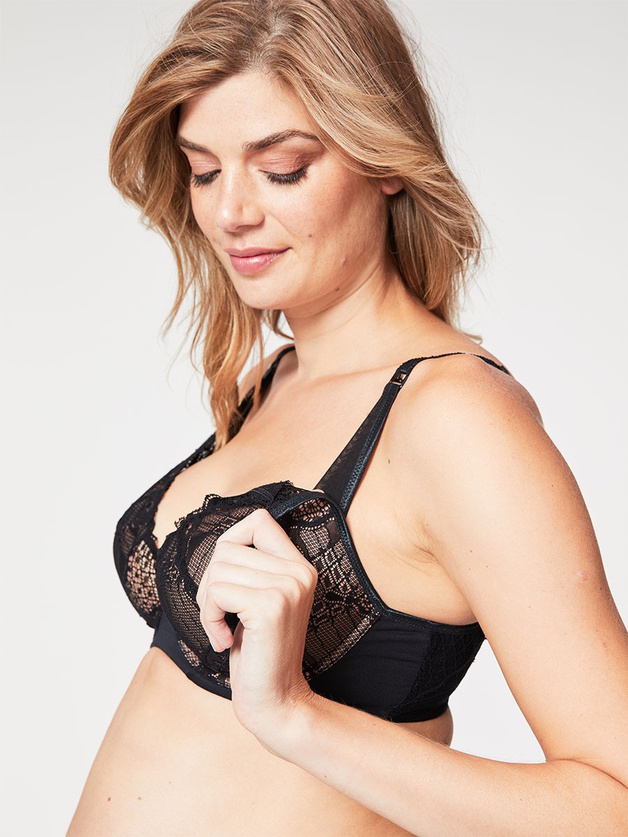 Truffles Moulded Cup Plunge Lace Bra | Cake Maternity