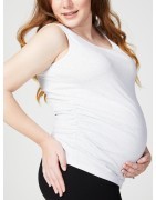 Maternity Fitted Ruched Tank | Cake Maternity