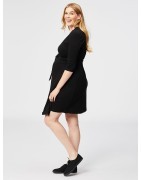 Custard Nursing Wrap Dress