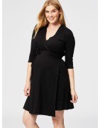 Custard Nursing Wrap Dress